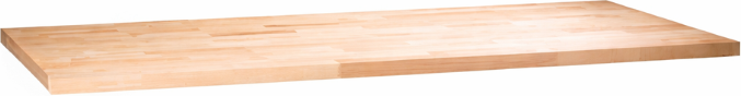 B2B Partner Werkbankplatte, Buche-Massiv-Platte, 1700 x 685 x 40 mm