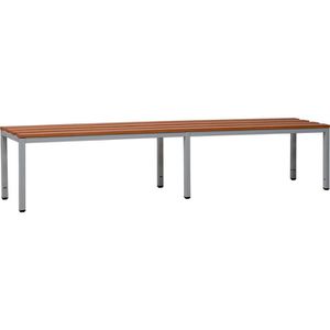 G-Office Umkleidebank SRB, Sitzfläche Holz, 160 cm, buche / lichtgrau