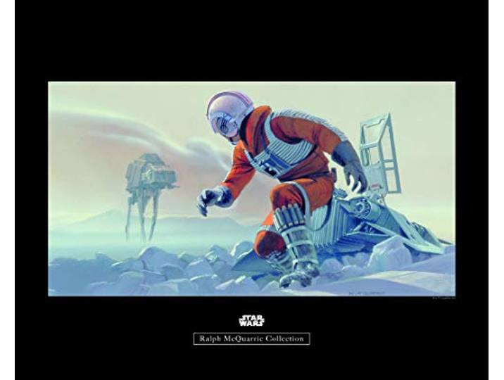 Komar Wandbild Star Wars Classic RMQ Hoth Battle Pilot Kinderzimmer, Jugendzimmer, Dekoration, Kunstdruck ohne Rahmen WB144-50x40 Größe: 50 x 40 cm (Breite x Höhe)