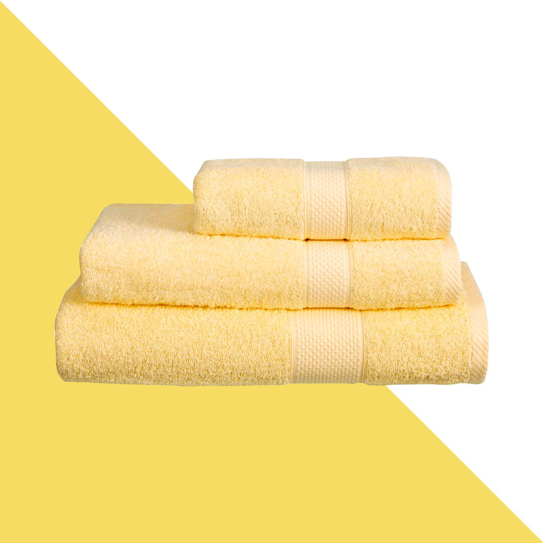 Hashtag Home Arelious Multi-Size Bale Lemon Bath Towel;Hand Towel;Bath Sheet