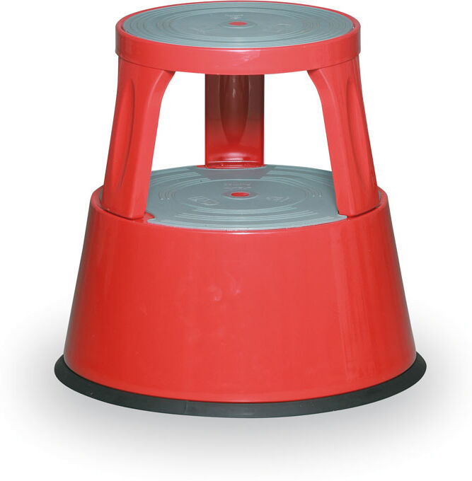 B2B Partner Metall-Tritthocker, rot