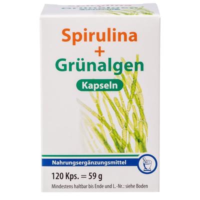 Spirulina+Grünalgen Kapseln 120 St