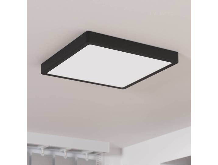 EGLO LED Deckenleuchte Fueva 5, schwarz, für Badezimmer, Metall, Modern