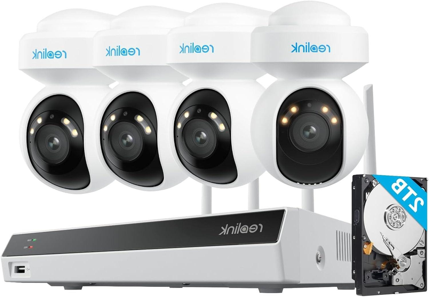 Selius 4K Draadloos Beveiligingssysteem met PTZ Outdoor Bewakingscamera