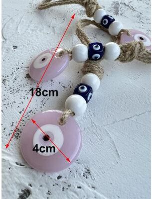 Inspire Essentials Blue Evil Eye Wall Hanging Lucky Protection Bead Home Decor 24