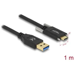 DELOCK USB-Kabel Supersp. 10Gbps A->C St/St 2 Schraube 1.0m