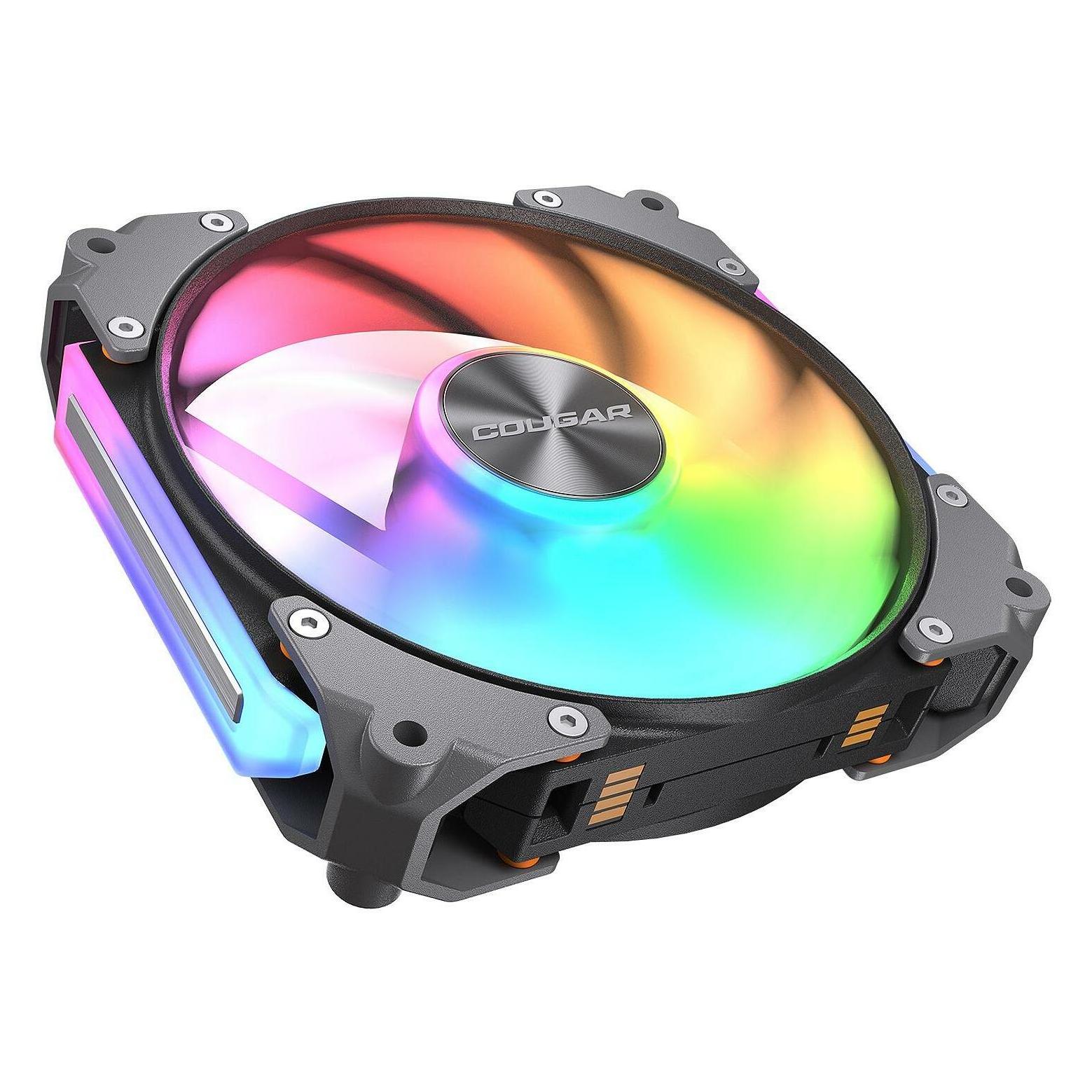 Cougar Ventilateur de boitier Apolar RGB - 12cm (Noir) (120 mm, 1x) (3MAPR12A1.0001)