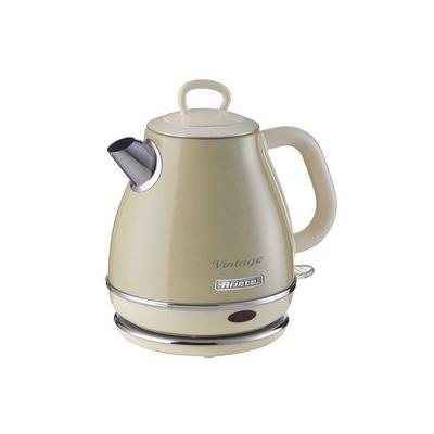 Ariete 2868CR Retro-Wasserkocher Vintage 1 L cream, kabellos mit eingebauter 3-fach Sicherung