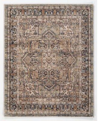 MDA Rug Imports MDA Rugs Roma Collection Dark Green/Blue Abstract Traditional Area Rug