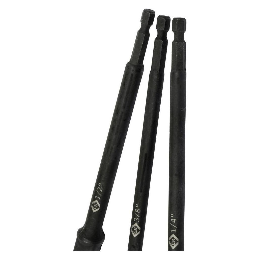 C.K Magma Vorteck Impact-Steckschlüssel-Adaptersatz, 150 mm, 3-teilig (T4572)