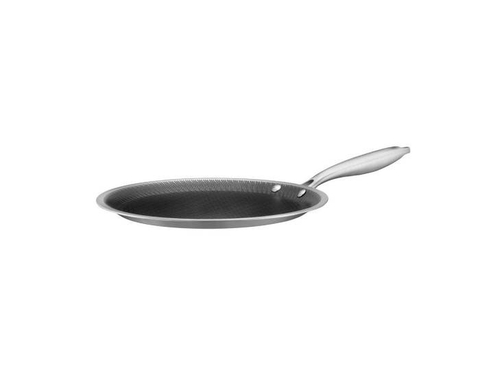 Mäser Crepespfanne, Schwarz, Silberfarben, Metall, rund, 2.5 cm, backofengeeignet, antihaftbeschichtet, Kochgeschirr, Pfannen