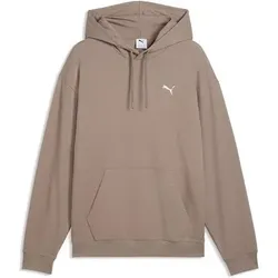 PUMA Herren Kapuzensweat ESS ELEVATED Relaxed Material Hoodie, Größe M in Grau Grau