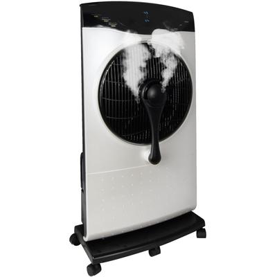 Standventilator SONNENKÖNIG "Air Fresh 5S, Leistung 100W, LED-Display, Ionisator, 9h Timer", weiß, B:40cm H:80cm T:20cm, Ventilatoren, Fernbedienung, 3 Ventilationsstufen, 4.6L Wassertank