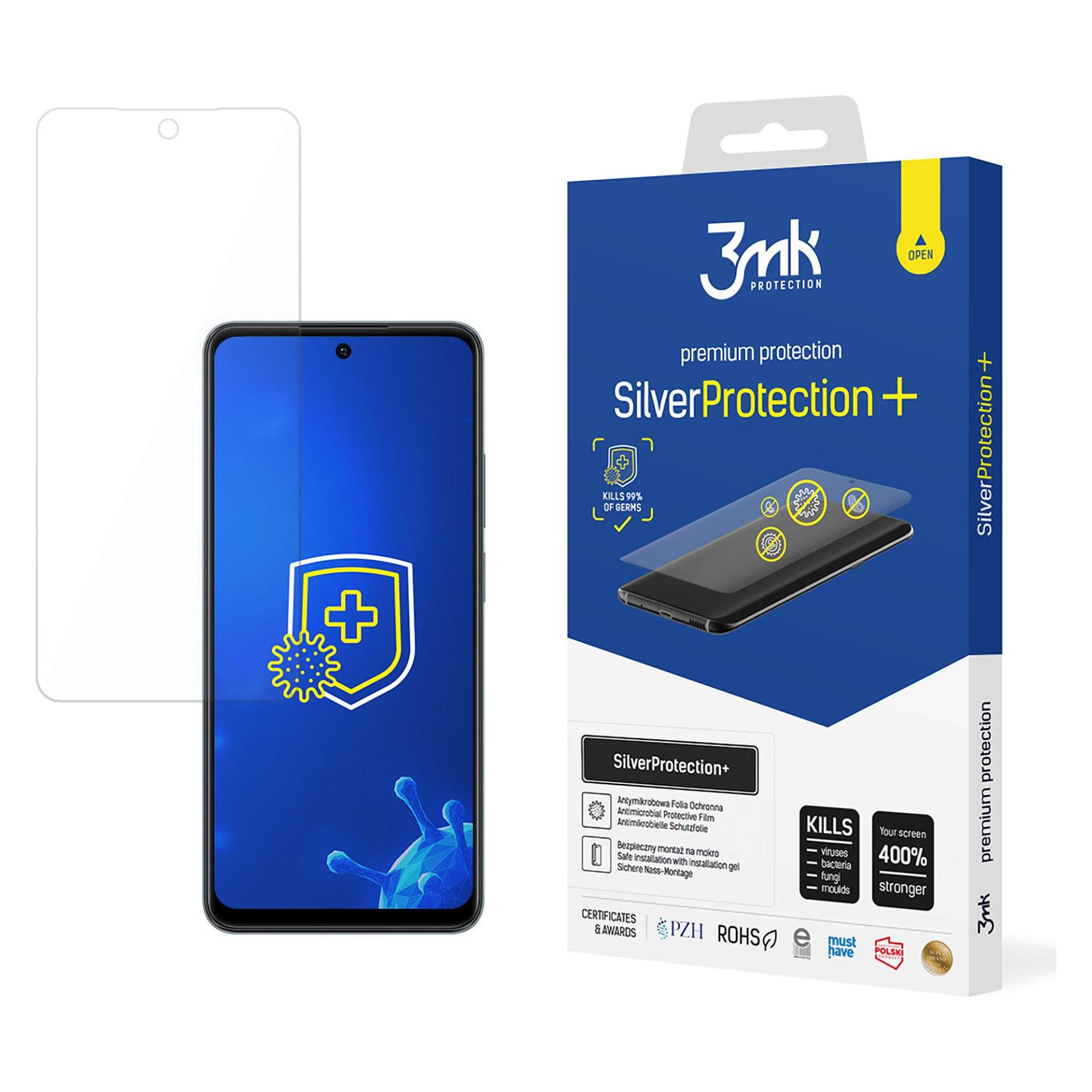 3MK SilverProtect+ Realme C65 Folia antymikrobowa montowana na mokro (1 Stk., Realme C65) (W-3SPrtP-RC65-0)