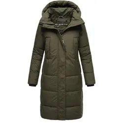 MARIKOO Damen Winter Steppmantel Jacke Parka Recycelt Warm Mantel mit Kapuze & Recyceltes Obermaterial Laryaa