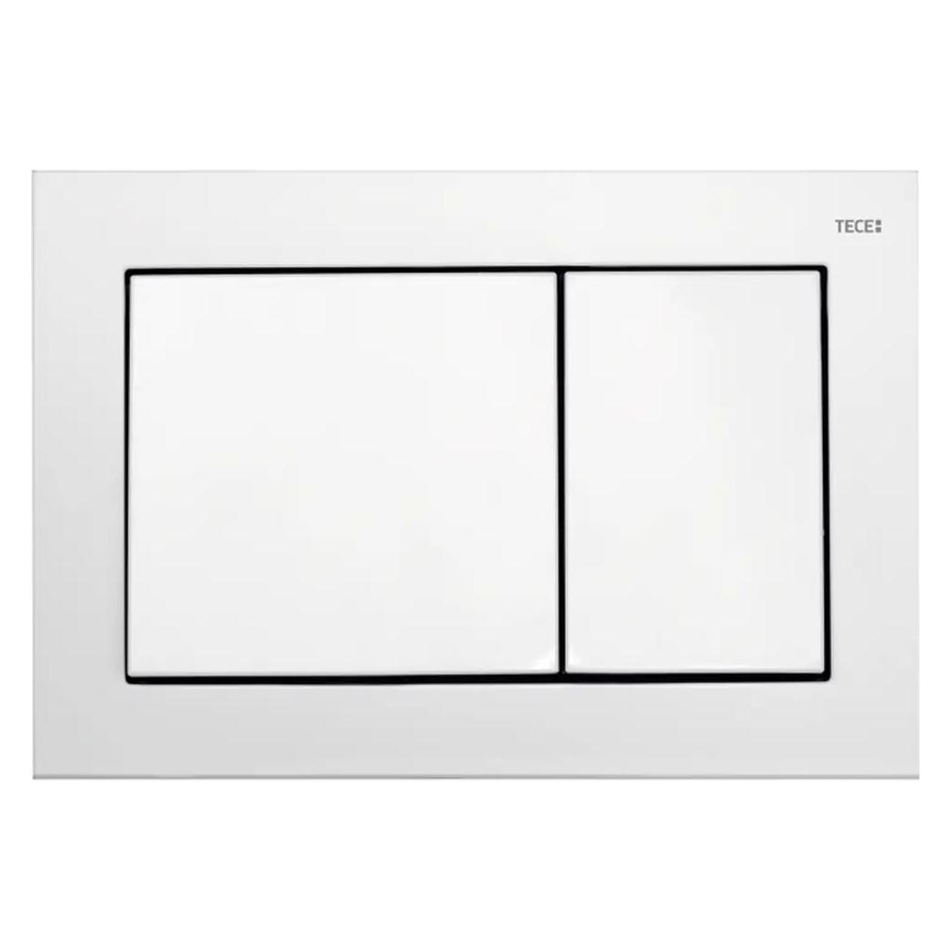 TECE Base WC-Betätigungsplatte für Zweimengentechnik, weiss (9240700)