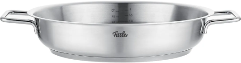Ⓜ️🔵🔵🔵 Fissler Tegame - Tegame, Serie Pure Collection, Capacità 3 Litri, Diametro 28 cm
