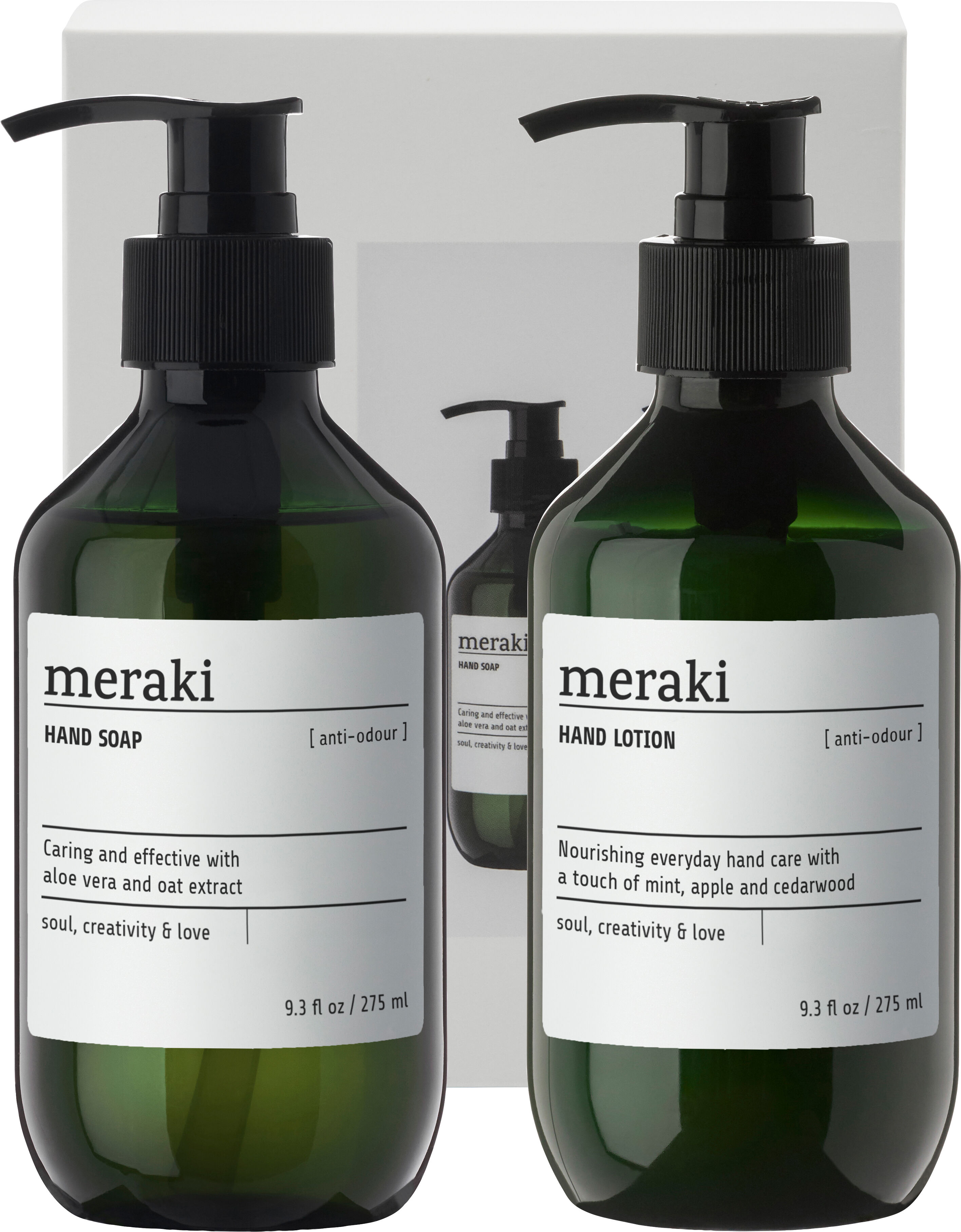 Meraki Gaveæske Simple Hand Care, Anti-odour 2 x 275 ml