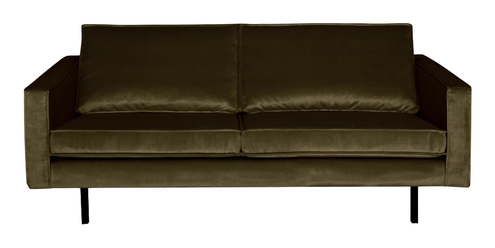 BePureHome WOOOD Rodeo Velvet Bank 2,5-zits - Groen