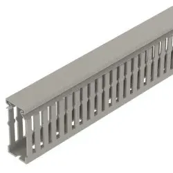 OBO 6132496 Verdrahtungskanal METRA Set 60x25 7030 Polyvinylchlorid steingrau RAL 7030 VDK 6025 sgr  - 2 Meter