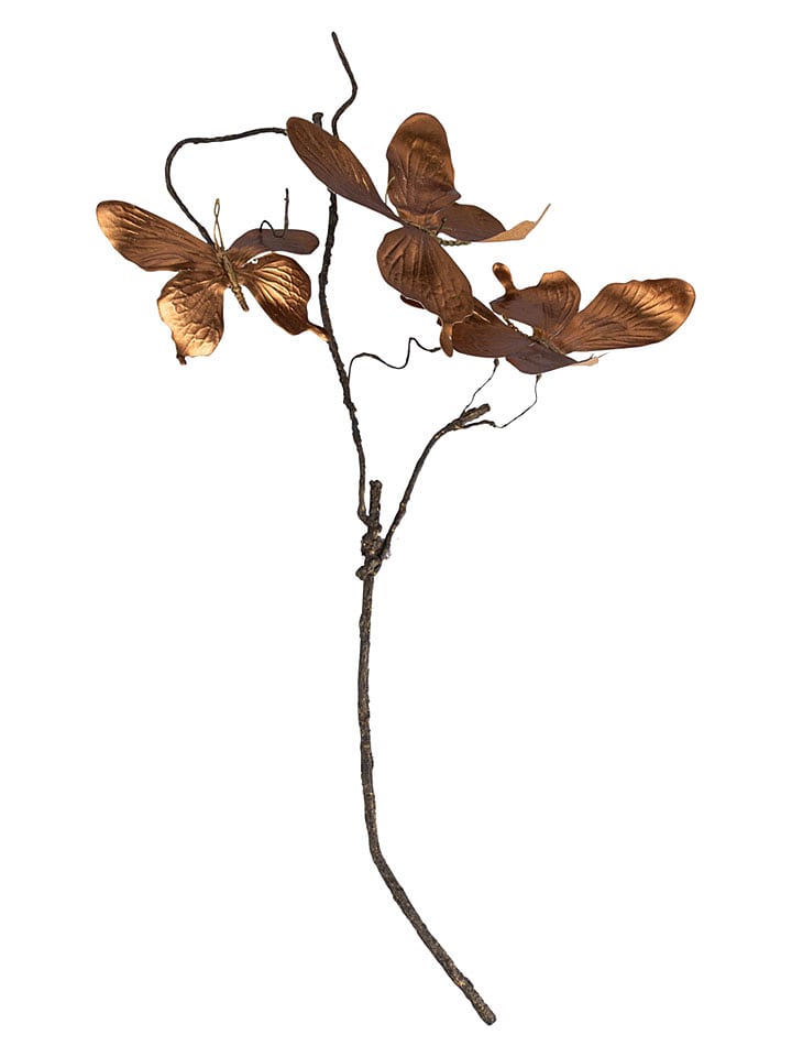 Villa d´Este Dekozweig ''Butterflies'' in Gold - (L)81 cm - onesize