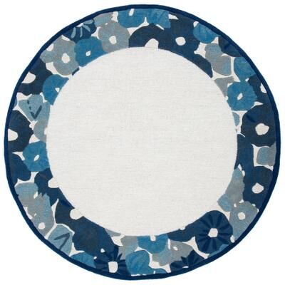 Martha Stewart by SAFAVIEH Poppy Border Wool/ Viscose Rug
