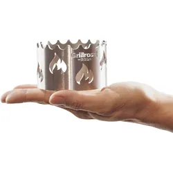Mini Wokaufsatz aus Edelstahl - für Mini Feuerplatte steckbar !