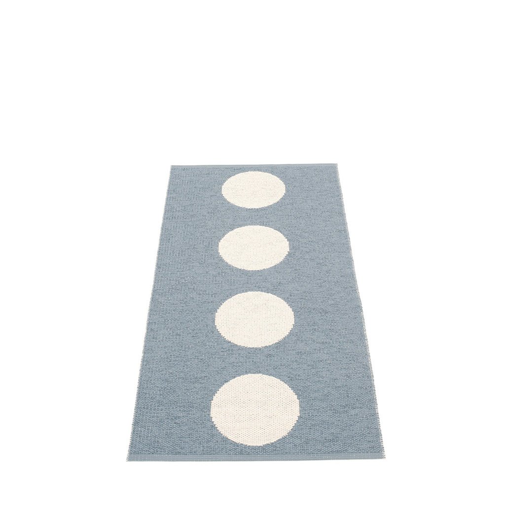 pappelina Vera Outdoor-Teppich - sturmblau / vanille (70 x 150cm) 70 x 150cm VE3B715