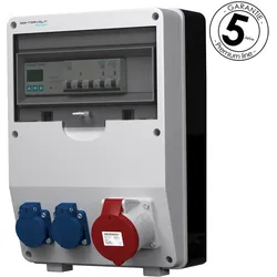 Stromverteiler pTD-S 32A 2x230V 3P Zähler mit SIEMENS und MENNEKES Doktorvolt DV-4791-D