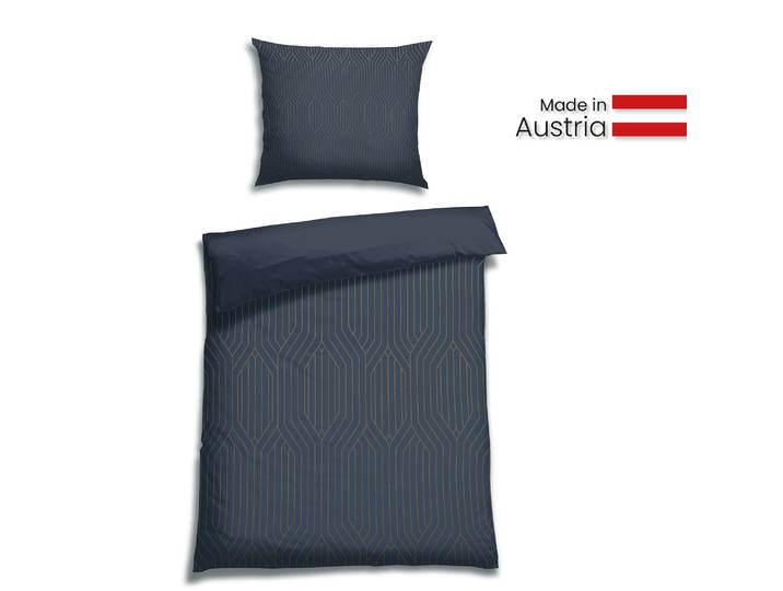 Wendebettwäsche FLORELLA Copero nbl SAGENHAFT Edel-Satin, 100% Baumwolle , blau (nbl), B/L: 140cm x 200cm, 1 Stk., 1 Stk., Satin, B/L: 70cm x 90cm, Satin, Obermaterial: 100% Baumwolle CO., Bettwäsche, Wendebettwäsche