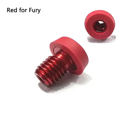 Rubber Billiard Cue Bumper Bottom Cover, Block Butt Back red For Fury