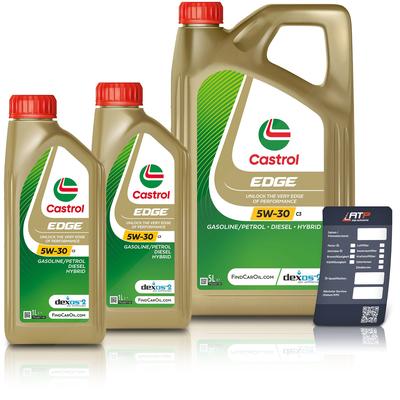 Castrol 7 L EDGE 5W-30 C3 + Ölwechsel-Anhänger [Hersteller-Nr. 15F7EC]