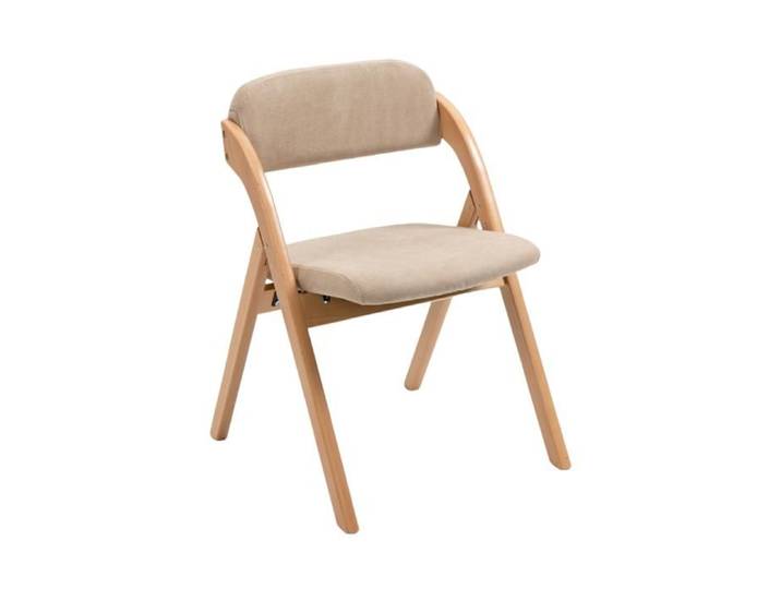 Lot 2 Chaises Pliantes Bois Kaki-Assise Rembourrée-Housse Amovible-Empilables-Cuisine Bureau Extérieur