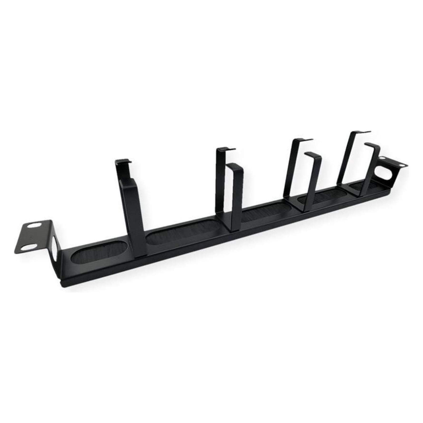 Value 19"-Frontplatte, 4 Ösen Typ G, Kabeldurchführung (Bürste) (26.99.0425)