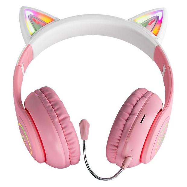 Defender słuchawki Bluetooth FreemotionB505 Led różowy/pink (63505) (21 h, Kabellos) (63505)