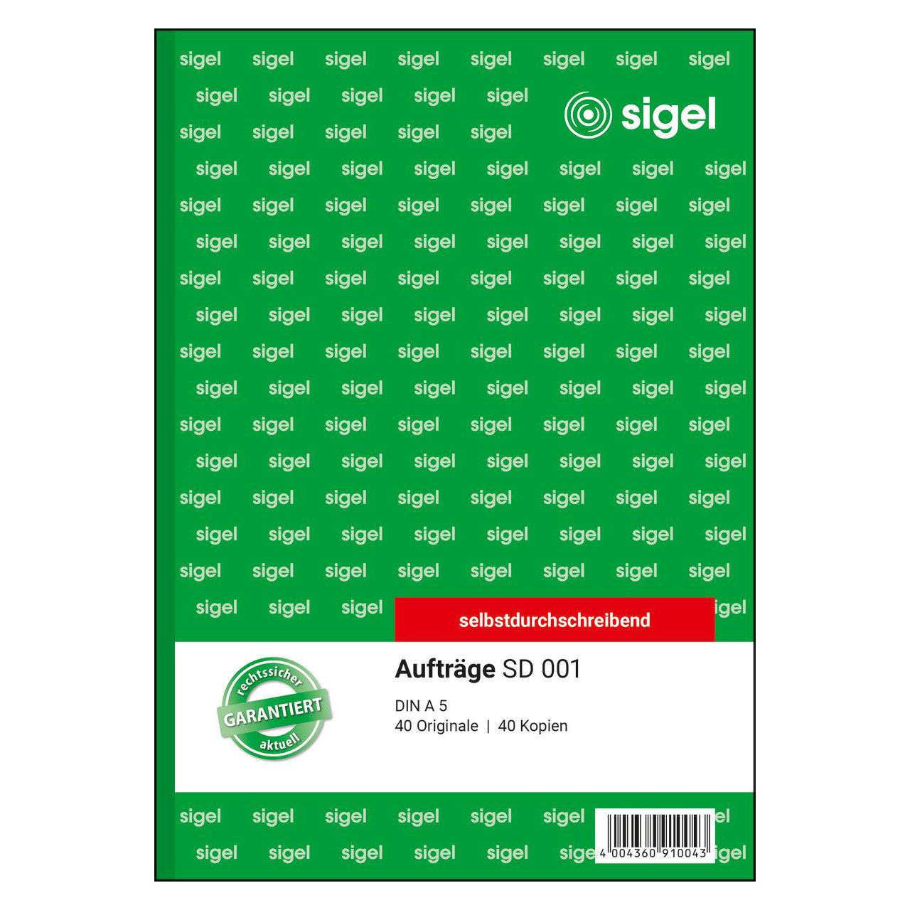 SIGEL Auftrag Formularbuch SD001