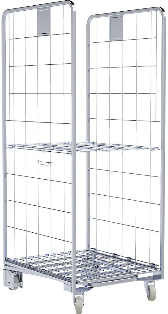 kaiserkraft Drahtgitterzwischenboden, für Rollbehälter, LxB 656 x 740 mm