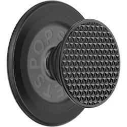 PopSockets PopGrip Alu Triangle Knurl MagSafe - black, Smartphone Halterung, Schwarz