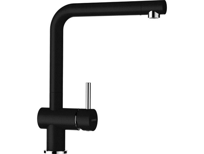 Küchenarmatur SCHOCK EPOS FA , schwarz (nero), B:21,2cm H:31cm Ø:5cm, Messing, Armaturen, Küchenarmatur, Festauslauf, Hochdruck, Schwenkbereich 360