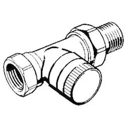 Danfoss Rücklaufverschraubung RLV 20 R 3/4, Durchgang, vernickelt