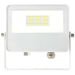 SKY 20W LED-Außenstrahler mit CCT-Schalttechnologie (3000K/4000K/5000K), 115° Abstrahlwinkel, weißes Aluminiumgehäuse - Beneito & Faure