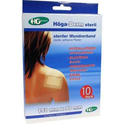 Höga-Pharm GmbH HÖGA-DERM steriles Pflaster 90x150 mm 10 St 02501195