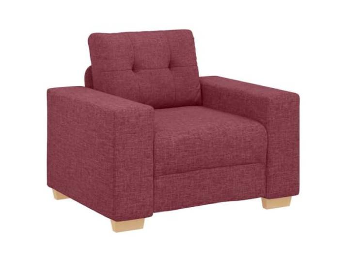 TEKGHUT Sofa-Sessel Weinrot 100x78x80 cm Stoff Polyester-Stoff, Schaumstoffsitze, Faser-Kissen, Sperrholz-Metall-Rahmen, stabile Beine, Wohnzimmer, Schlafzimmer