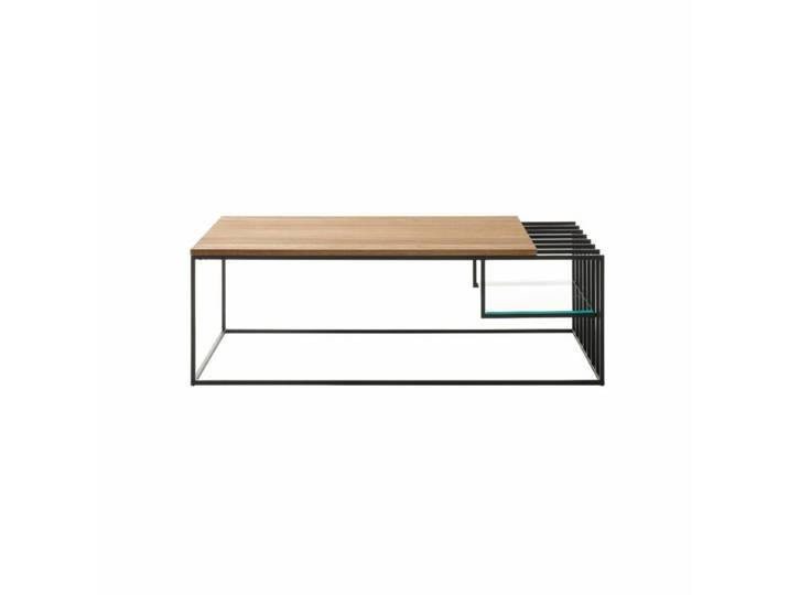 Trendstore Juba Couchtisch - Eiche massiv geölt Futuristische Optik im industriellen Stil, gerade Linien, zwei tolle Farbkombinationen wählbar Modern, Natur
