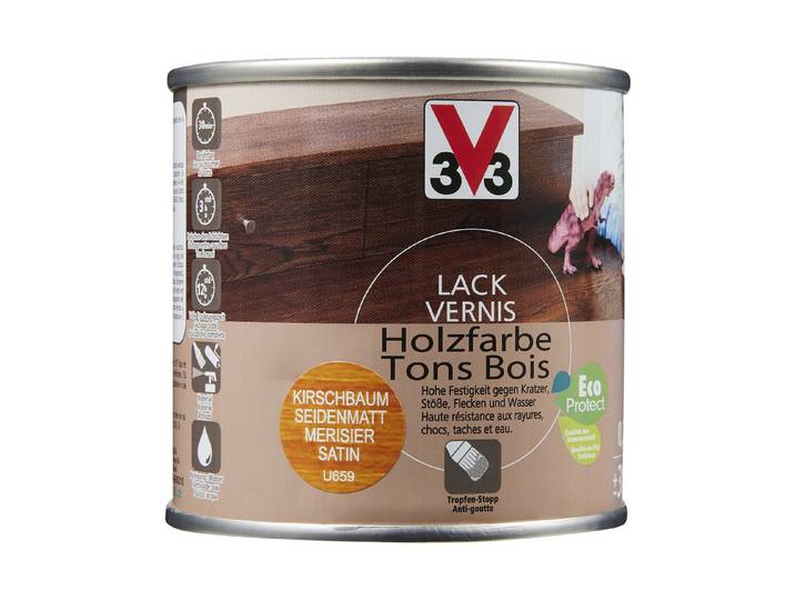 V33 lack Holzfarbe Kirsche 250 ml