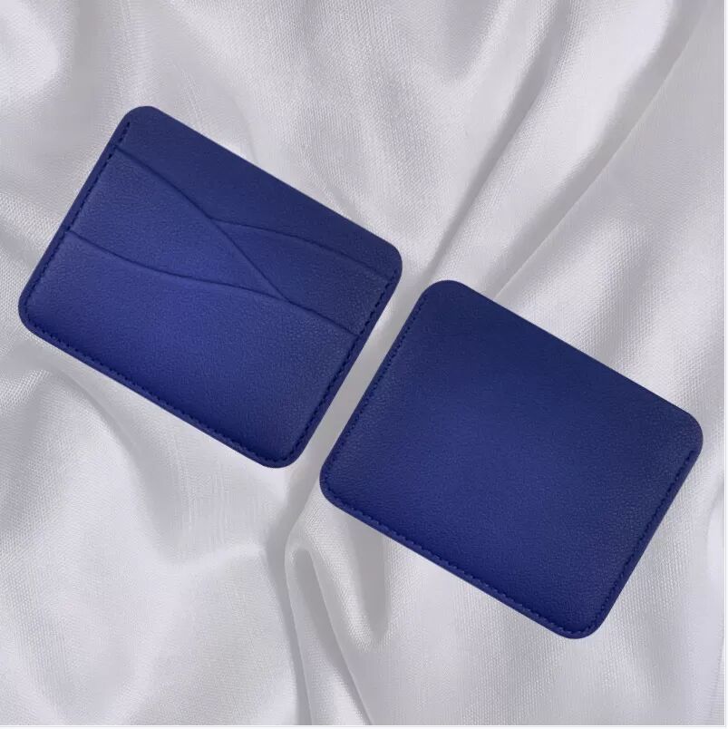 INF Elegantes Kartenetui aus PU-Leder mit 4 Kartenfächern Blau