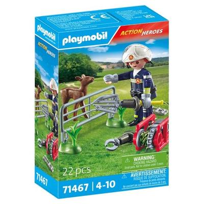 PLAYMOBIL 71467 Feuerwehr-Tierrettung