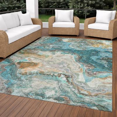 Addison Rugs Machine Washable Indoor/ Outdoor Modern Rapids Chantille Rug