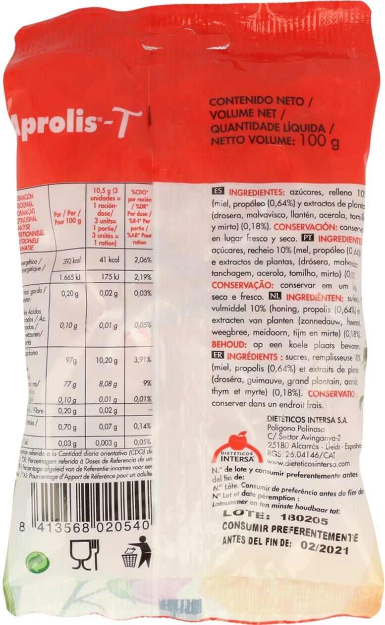 DIETETICOS INTERSA Doces de Aprolis Intersa