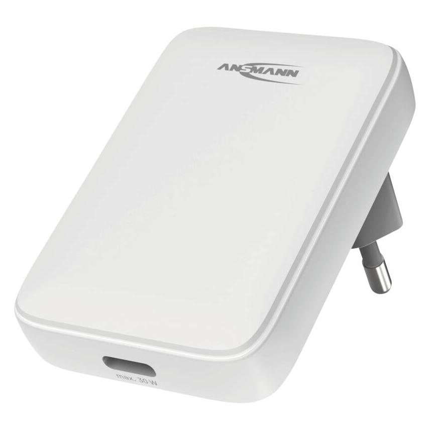 Ansmann Akku-Ladegerät Powerline USB-C Wall Charger 130PD/3A/30W (30 W, 1 Port) (1001-0173)